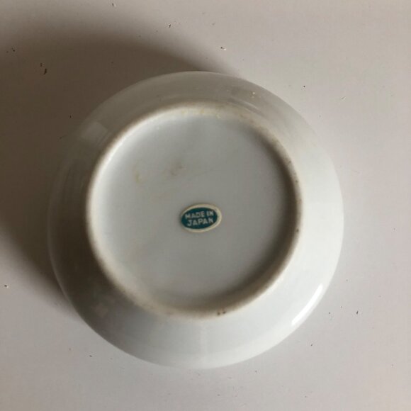 Vintage Floral Ceramic Round Dresser Trinket Box With Lid Made In Japan - Picture 6 of 6